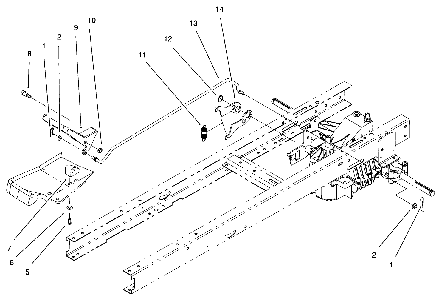 Hydro Transaxle Controls Assembly