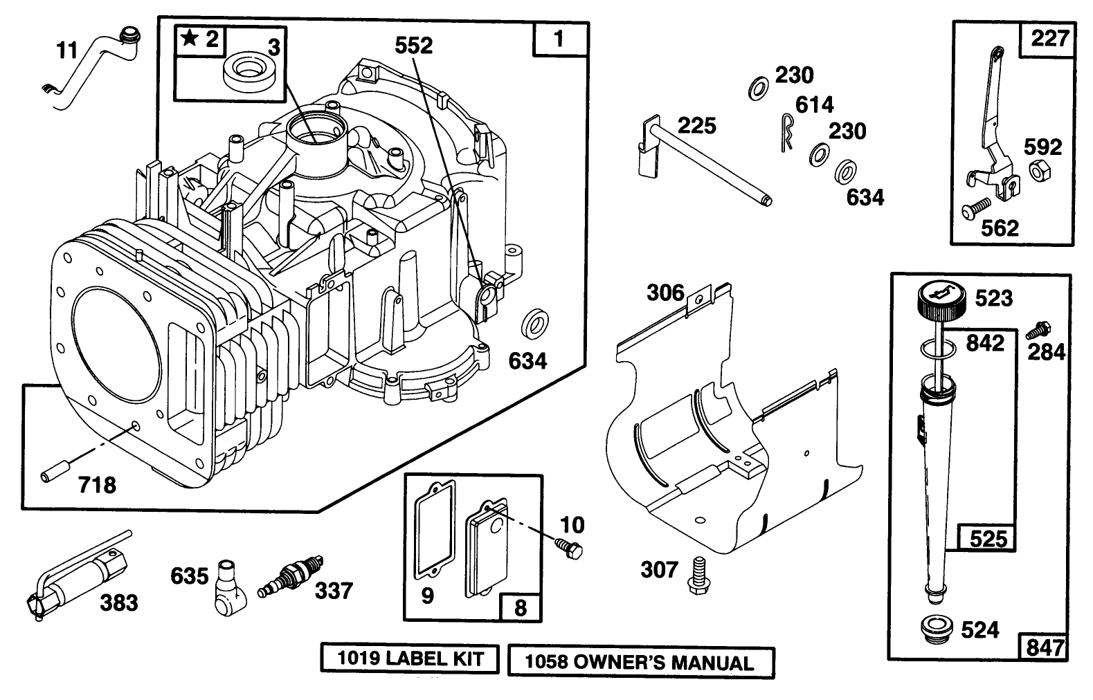 Engine Briggs & Stratton Model 28n707-0131-01