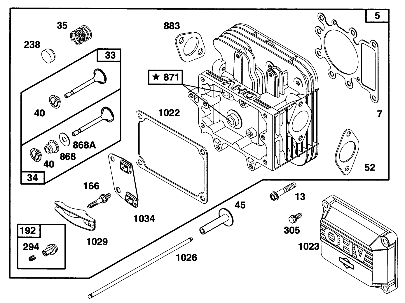 Engine Briggs & Stratton Model 28n707-0131-01