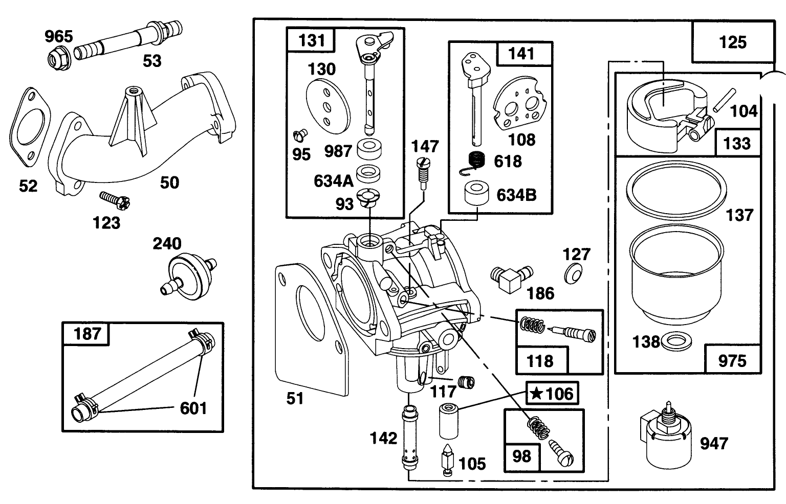 Engine Briggs & Stratton Model 28n707-0131-01