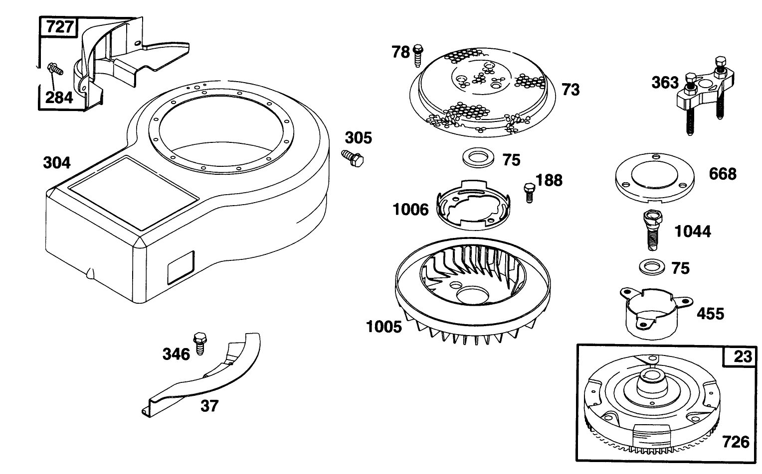 Engine Briggs & Stratton Model 28n707-0131-01