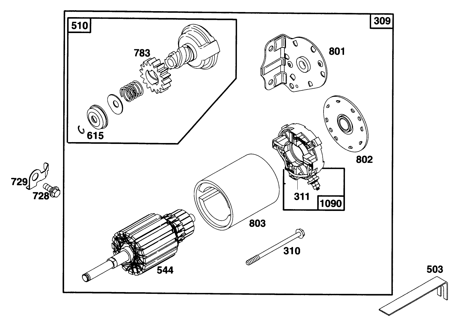 Engine Briggs & Stratton Model 28n707-0131-01