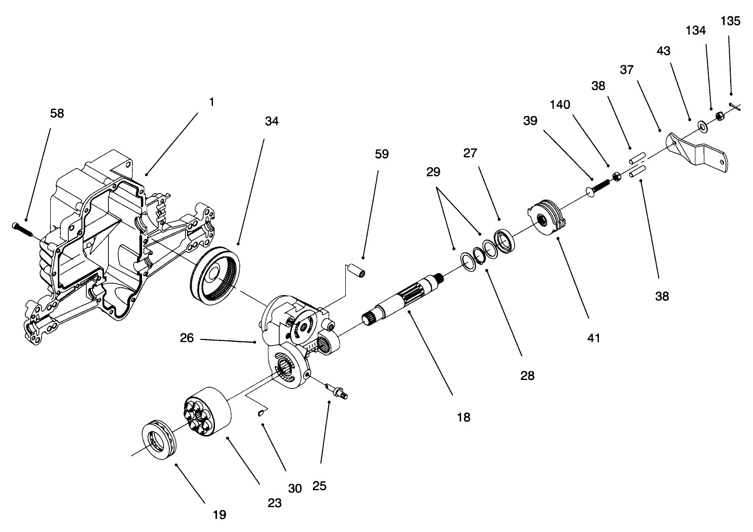 Hydro Transaxle Assembly (continued)