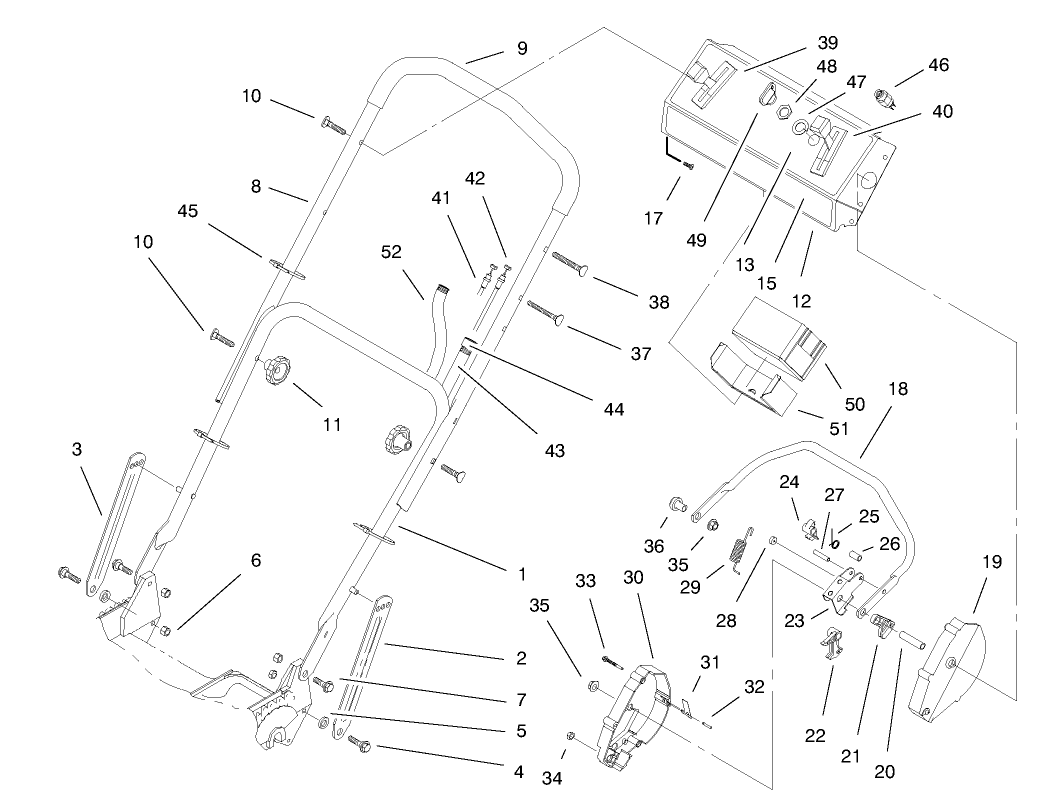Handle Assembly (model No. 20466 Only)