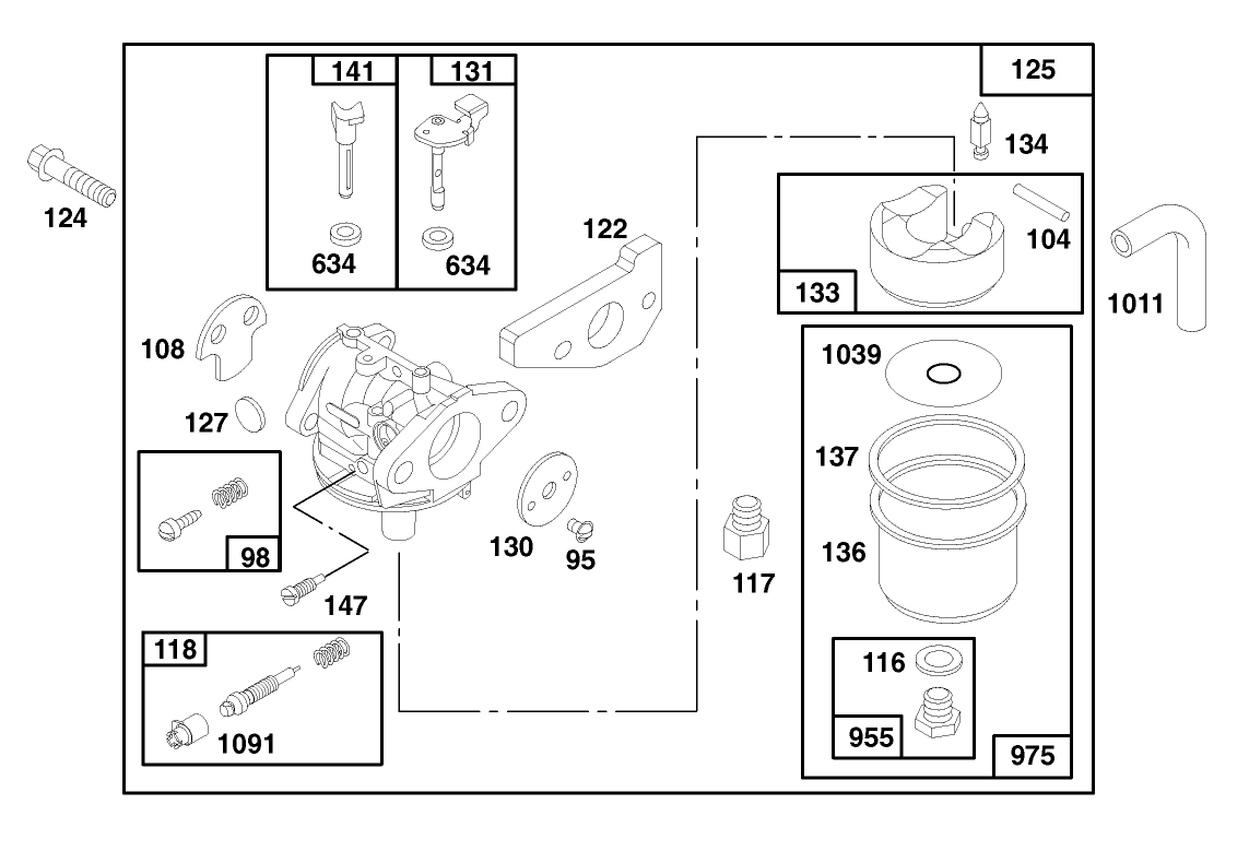 Engine Gts 150 (model No. 20465 Only)
