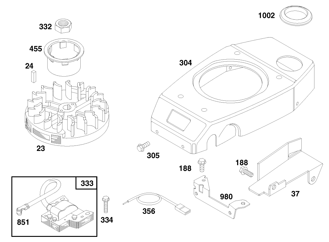 Engine Gts 150 (model No. 20465 Only)