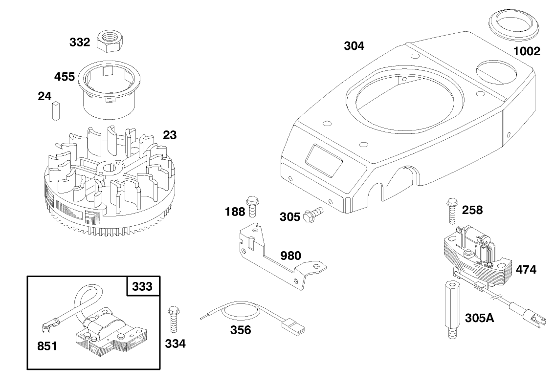 Engine Gts 150 (model No. 20466 Only)