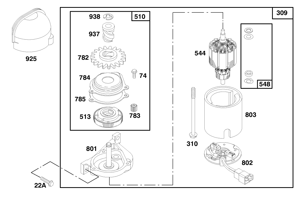 Engine Gts 150 (model No. 20466 Only)