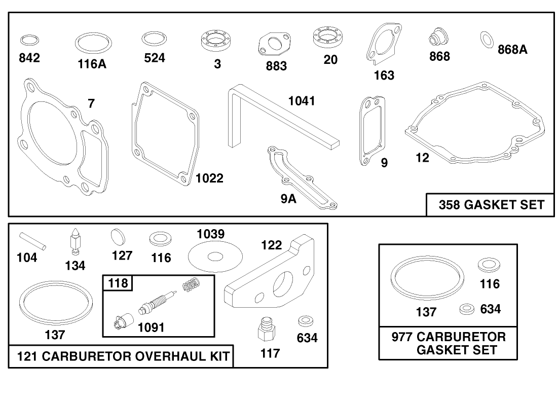 Engine Gts 150 (model No. 20466 Only)