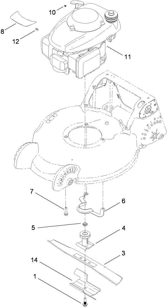 Engine and Blade Assembly