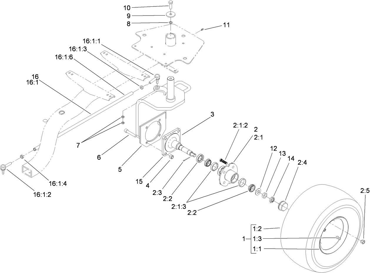 Castor Fork Assembly