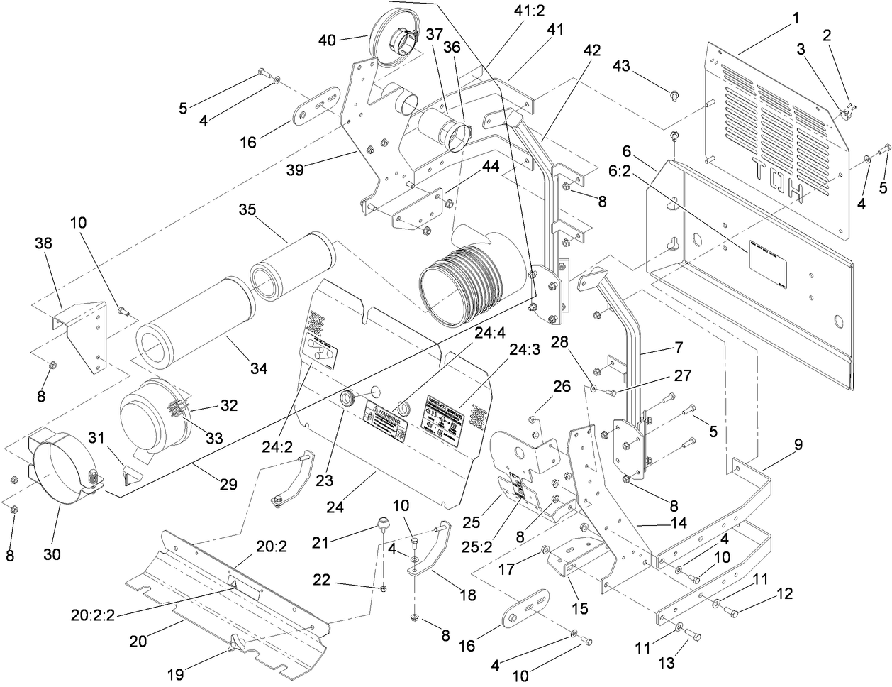 Front and Rear Engine Cover Assembly