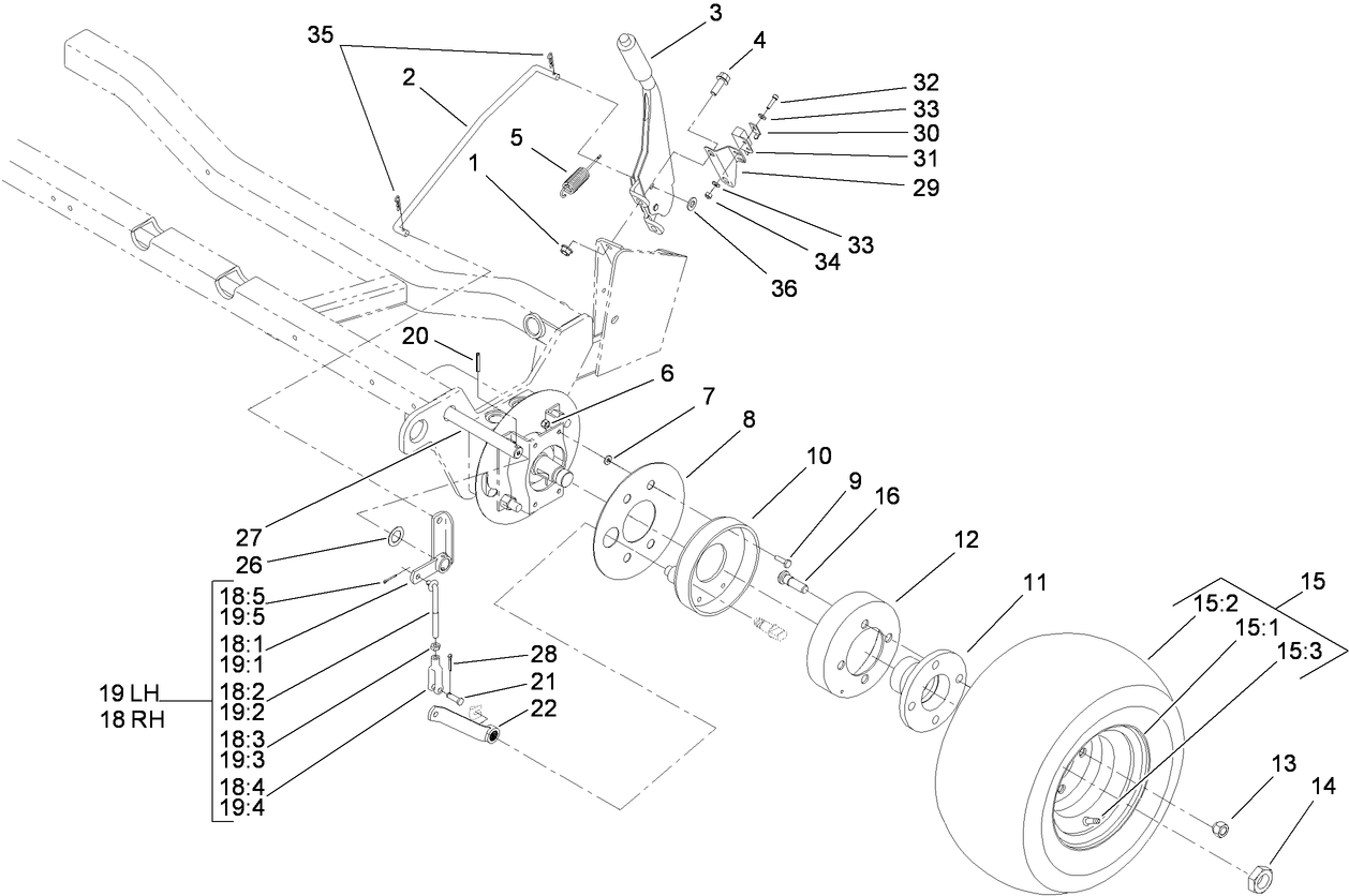 Front Wheel and Brake Assembly