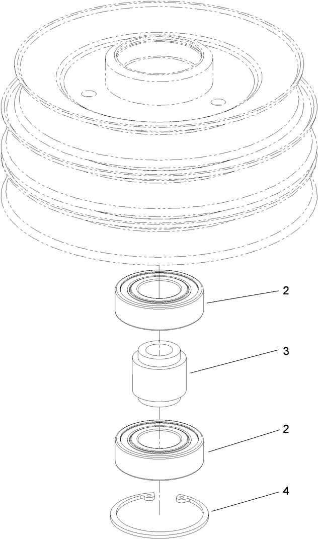 Pulley and Bearing Assembly No. 114-0210