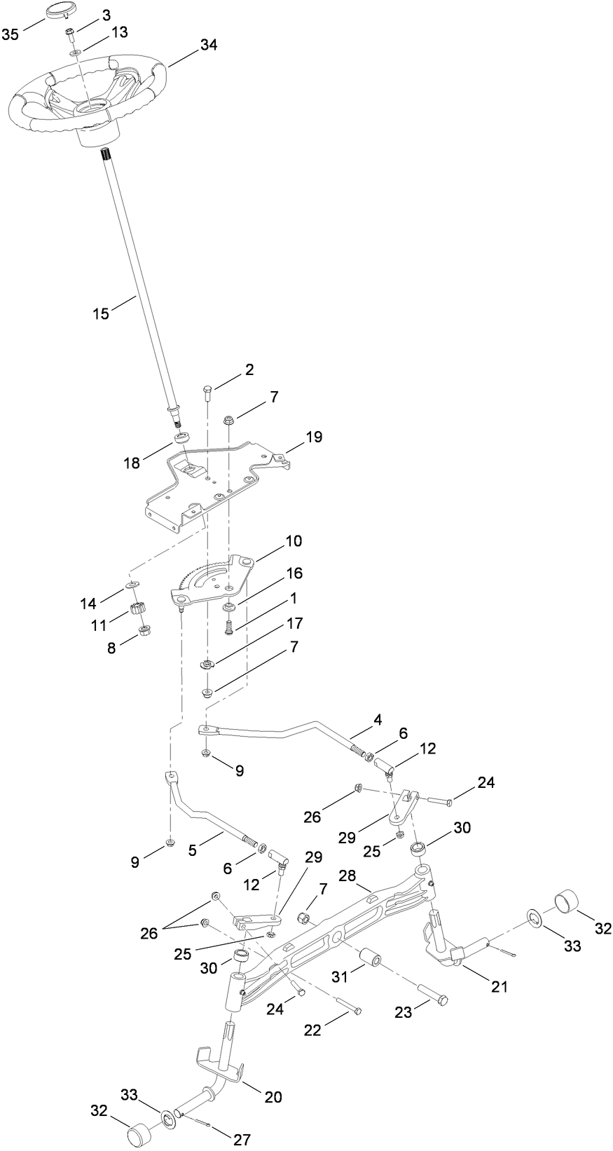 Steering and Front Axle Assembly