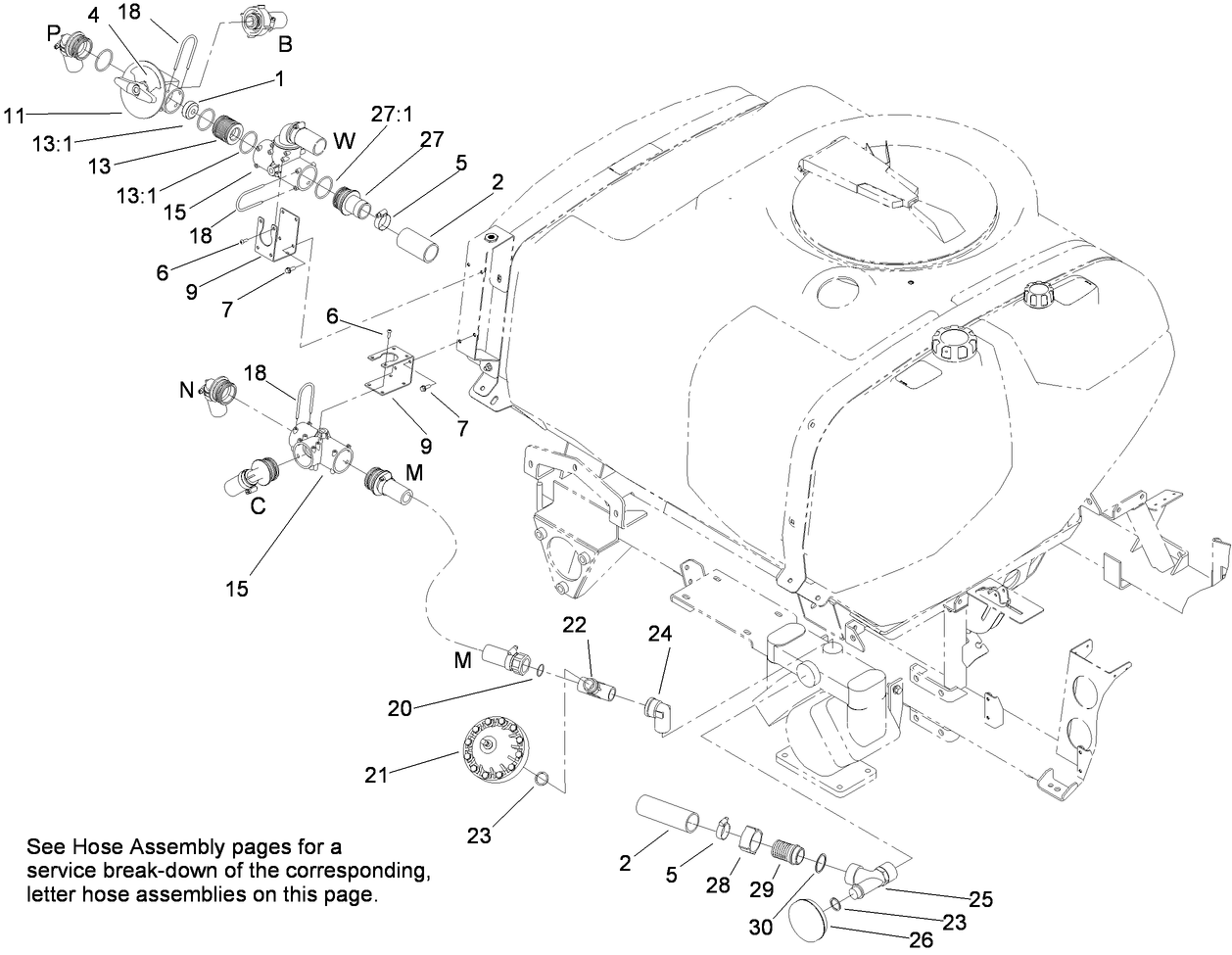 Sprayer Component Assembly No. 1