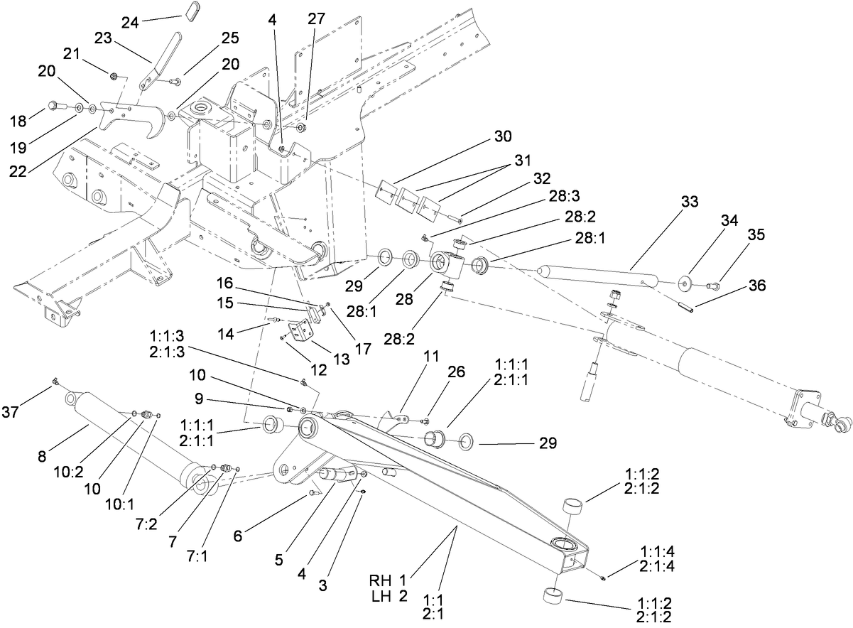 Wing Lift Arm Assembly