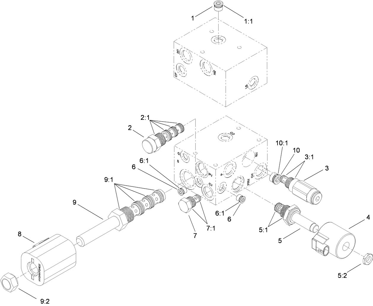 Hydraulic Manifold Assembly No. 110-6065
