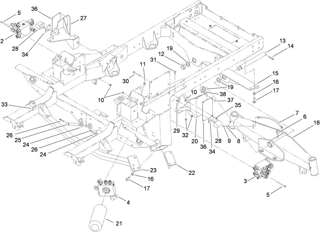Frame and Rear Axle Assembly
