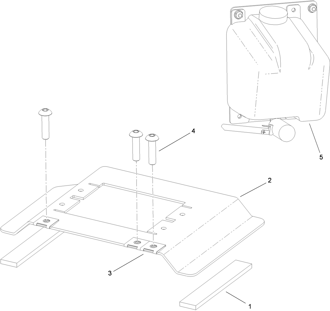 Fluid Washer Tank Cab Assembly