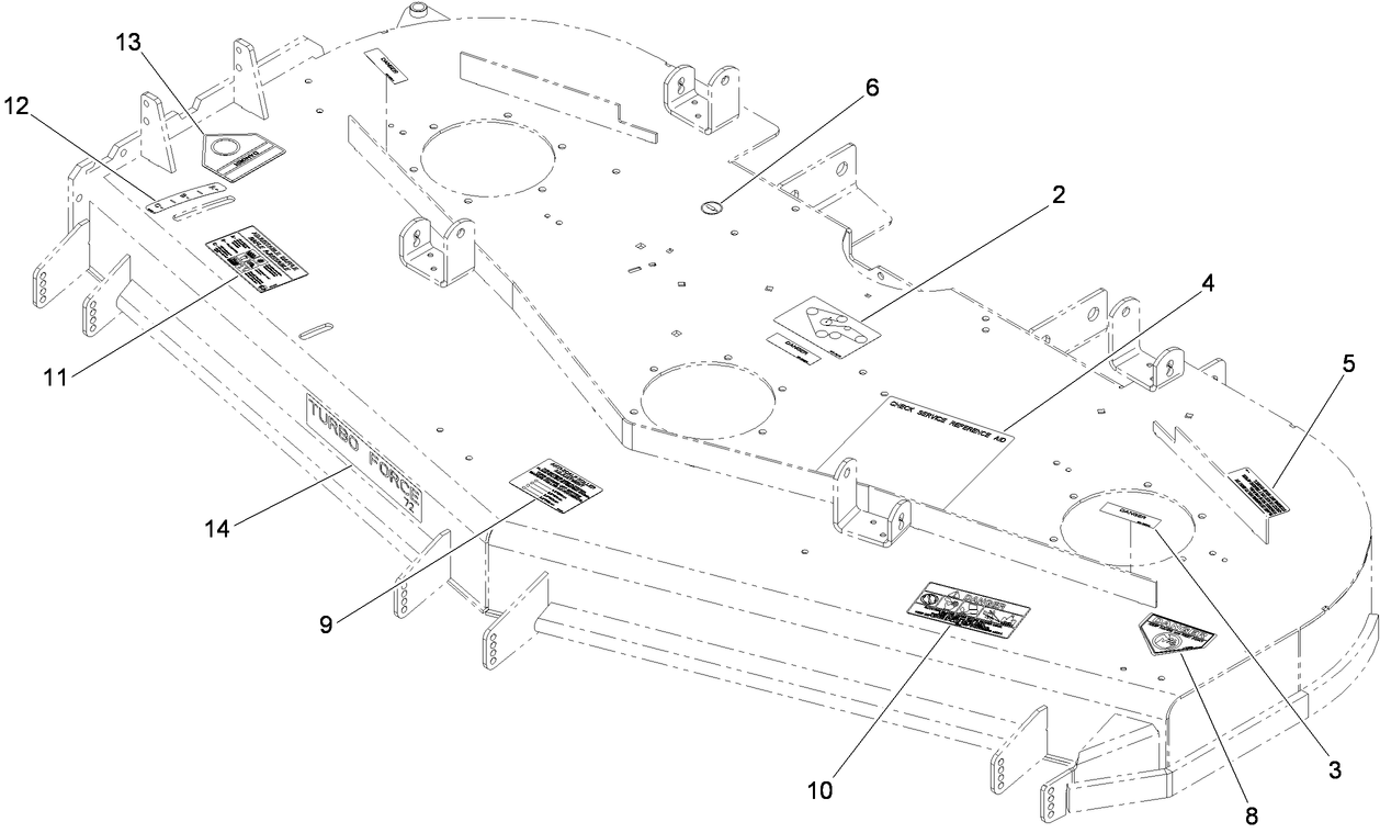 Deck Decal Assembly No. 117-3859