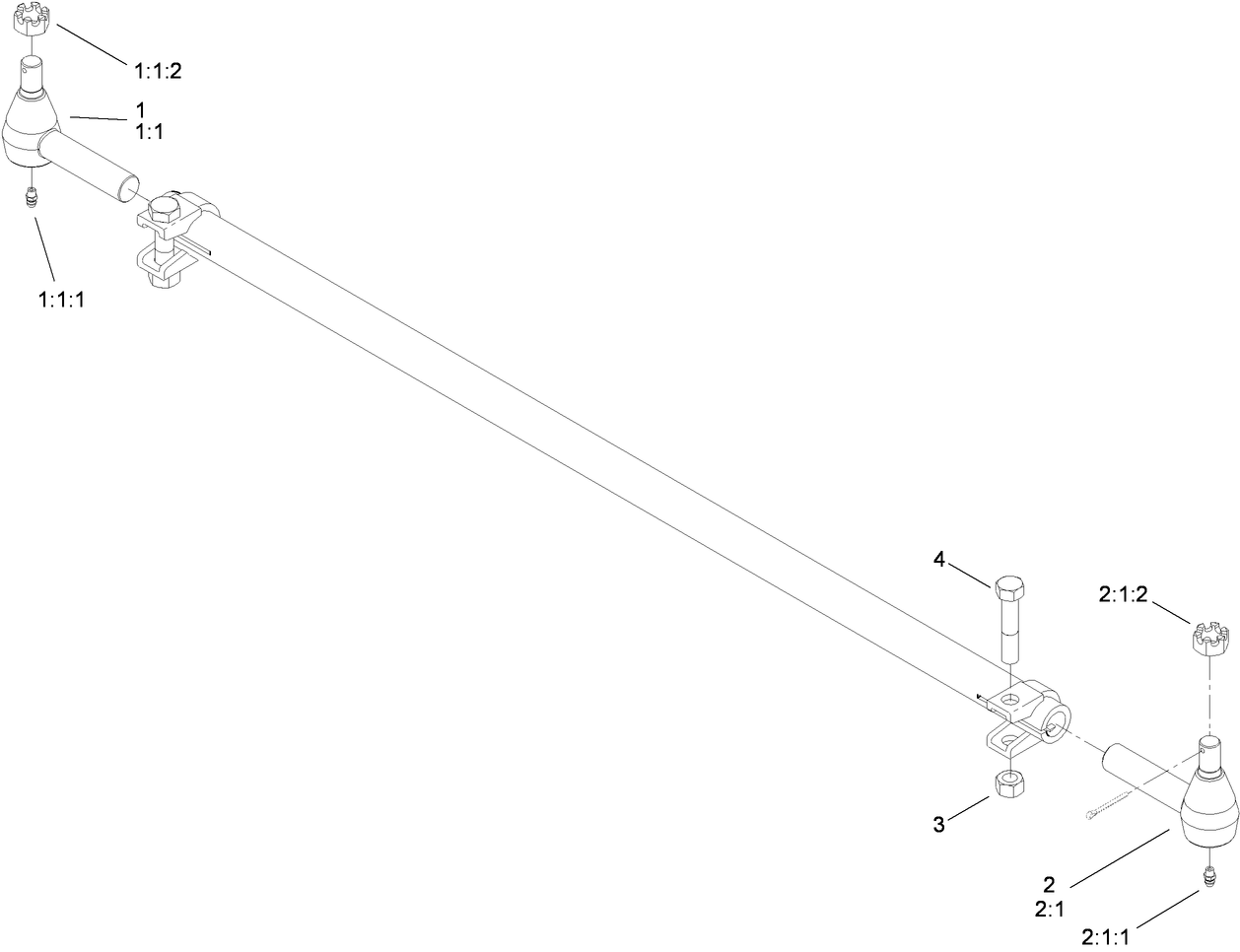 Tie Rod Assembly No. 110-6049-03