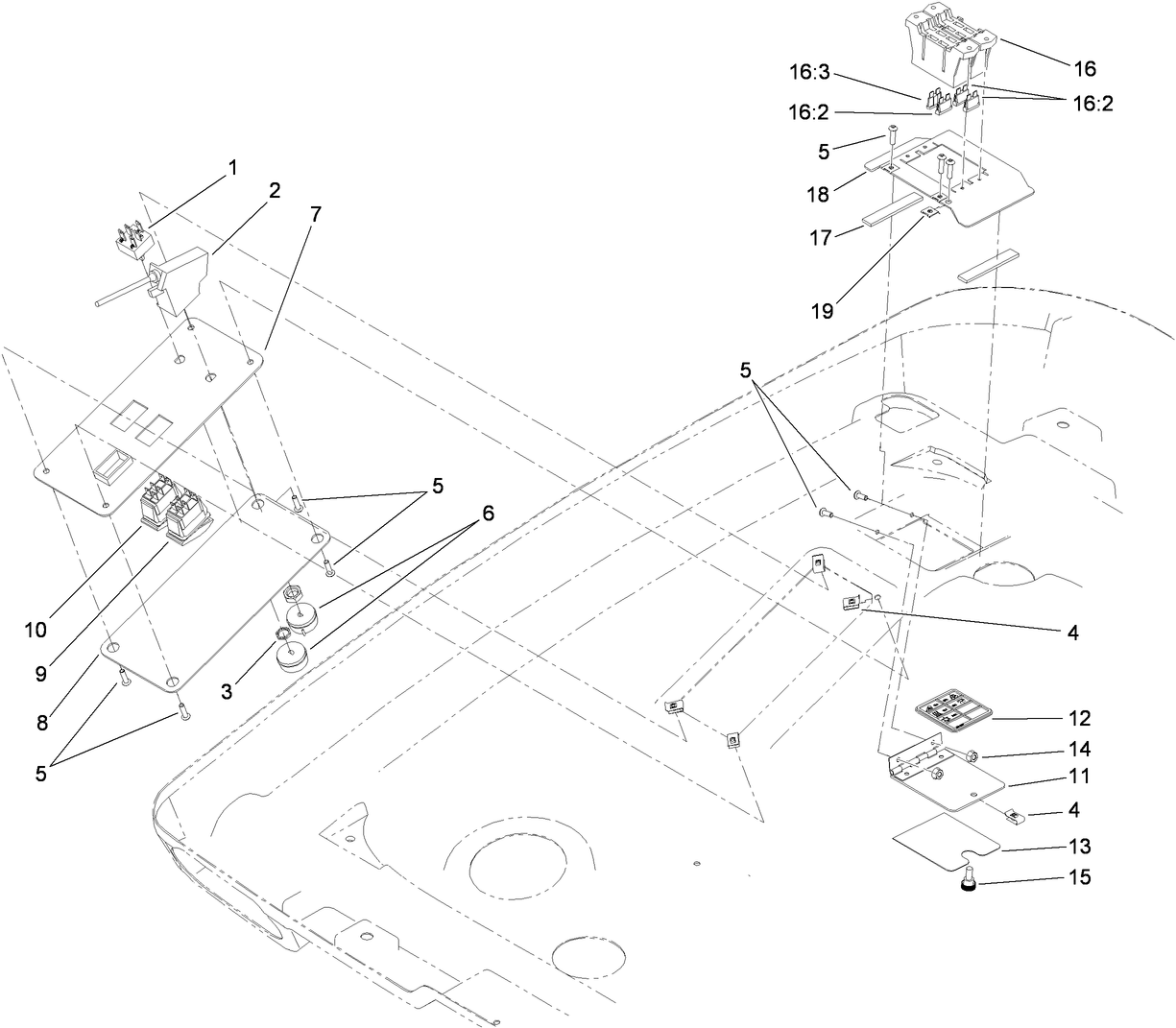 Switchplate and Fuse Block Assembly