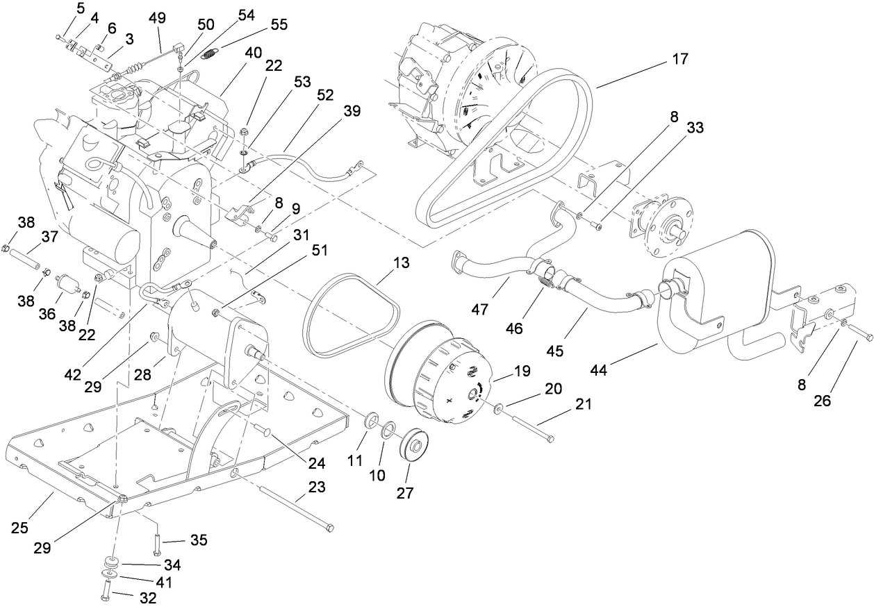 Engine and Clutch Assembly