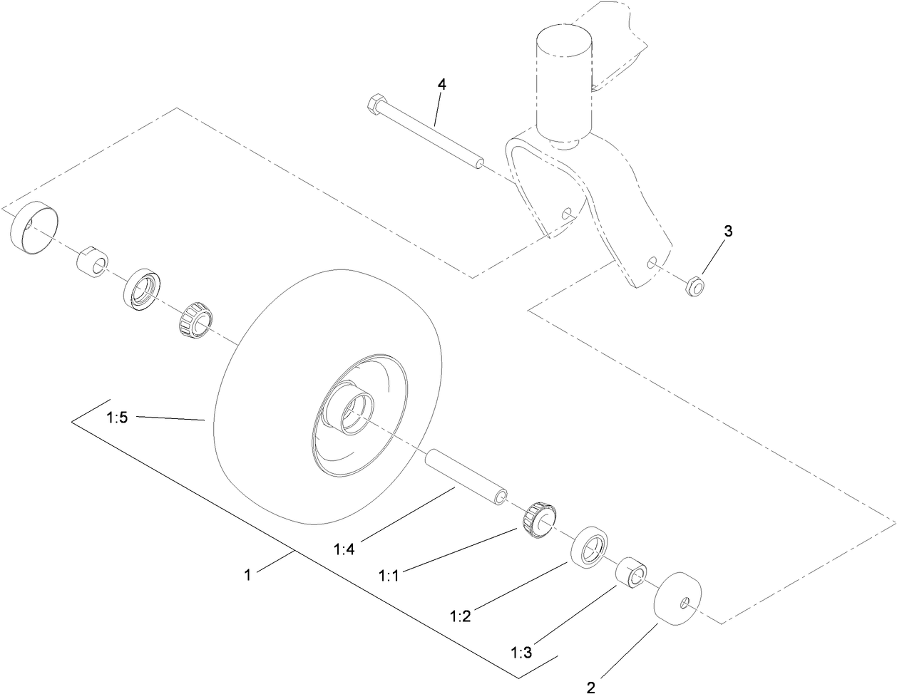 Wheel and Bearing Assembly No. 112-3810
