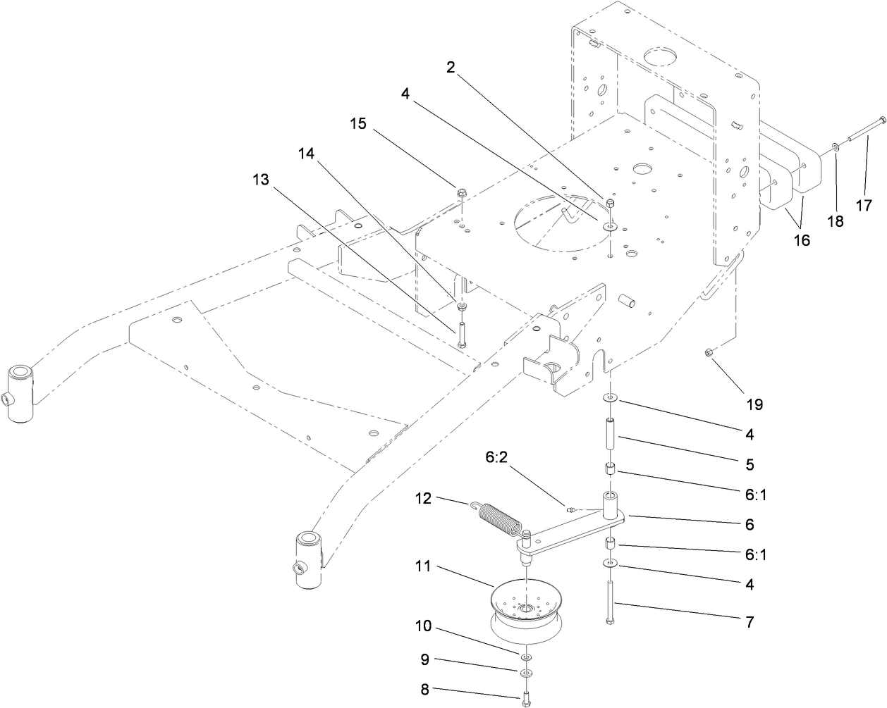 Power-Take-Off Idler and Weight Assembly