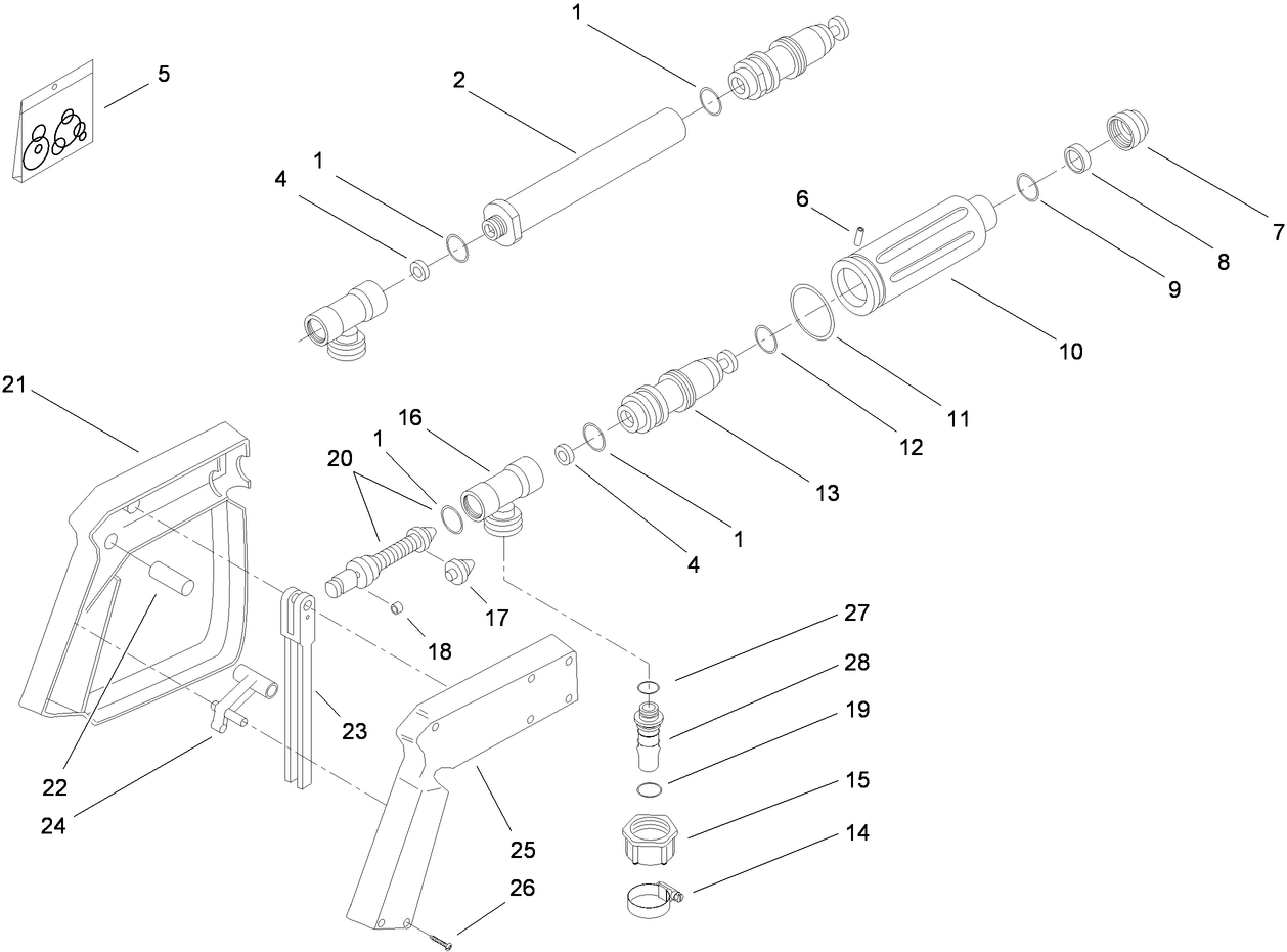 Spray Gun Assembly No. 100-6733