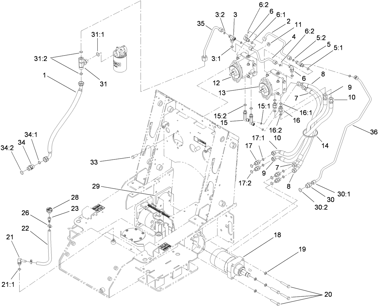 Traction Hydraulic Assembly