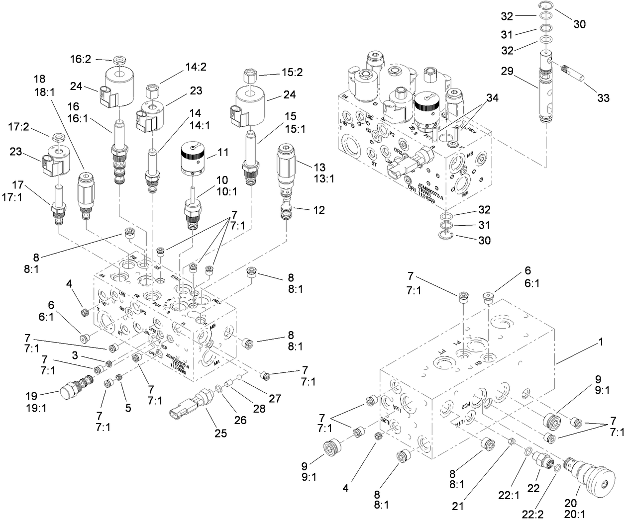 Hydraulic Manifold Assembly No. 112-0289