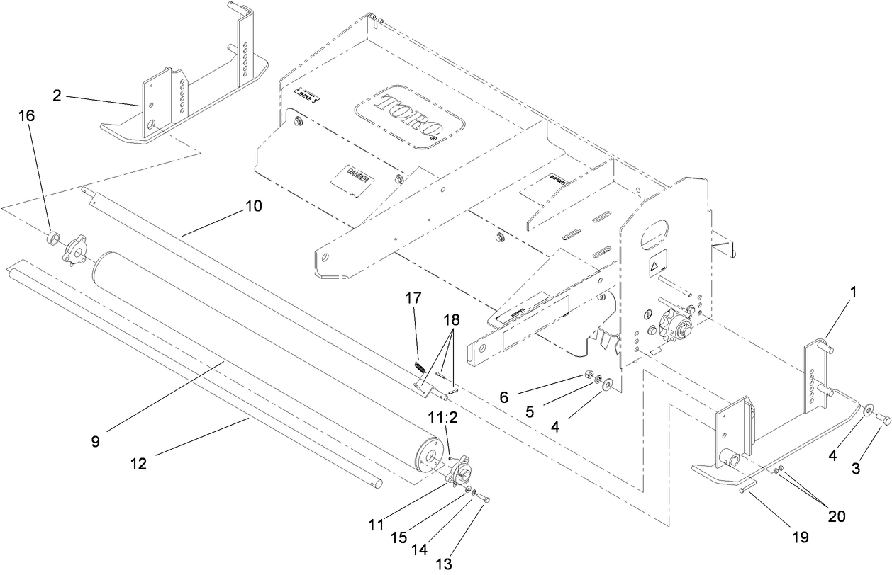 Roller and Scraper Assembly