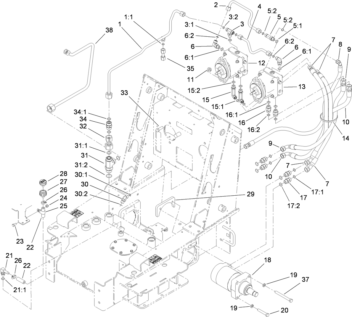 Traction Hydraulic Assembly