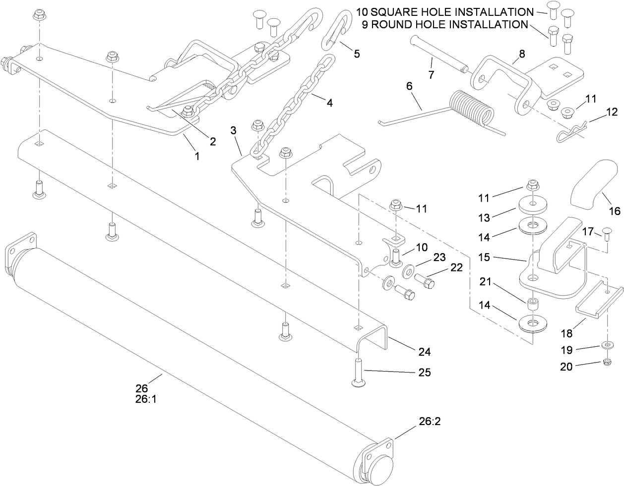 Roller Striper Assembly No. 117-8560