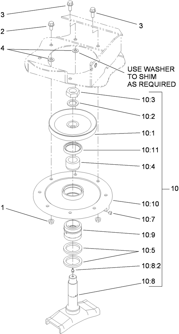 Right Hand Spindle Assembly No. 95-3095