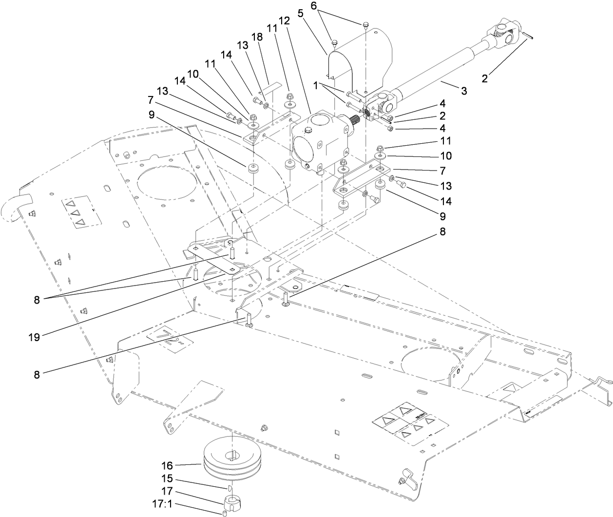 Driveshaft and Gearbox Assembly