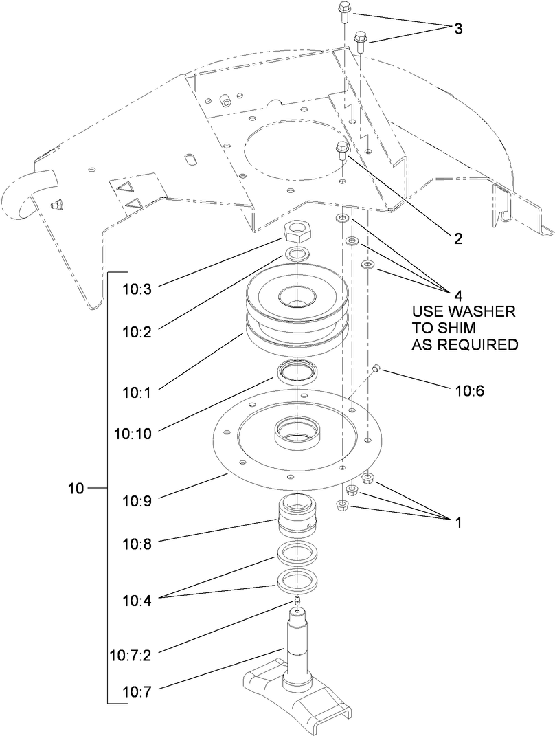 Left Hand Spindle Assembly No. 95-3089