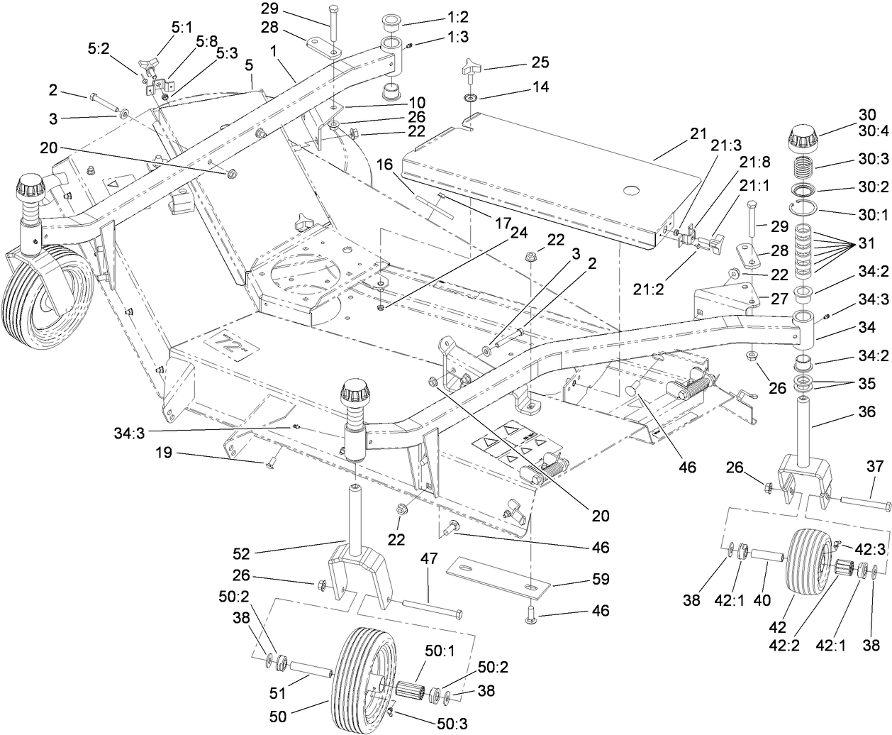 Carrier Frame and Cover Assembly