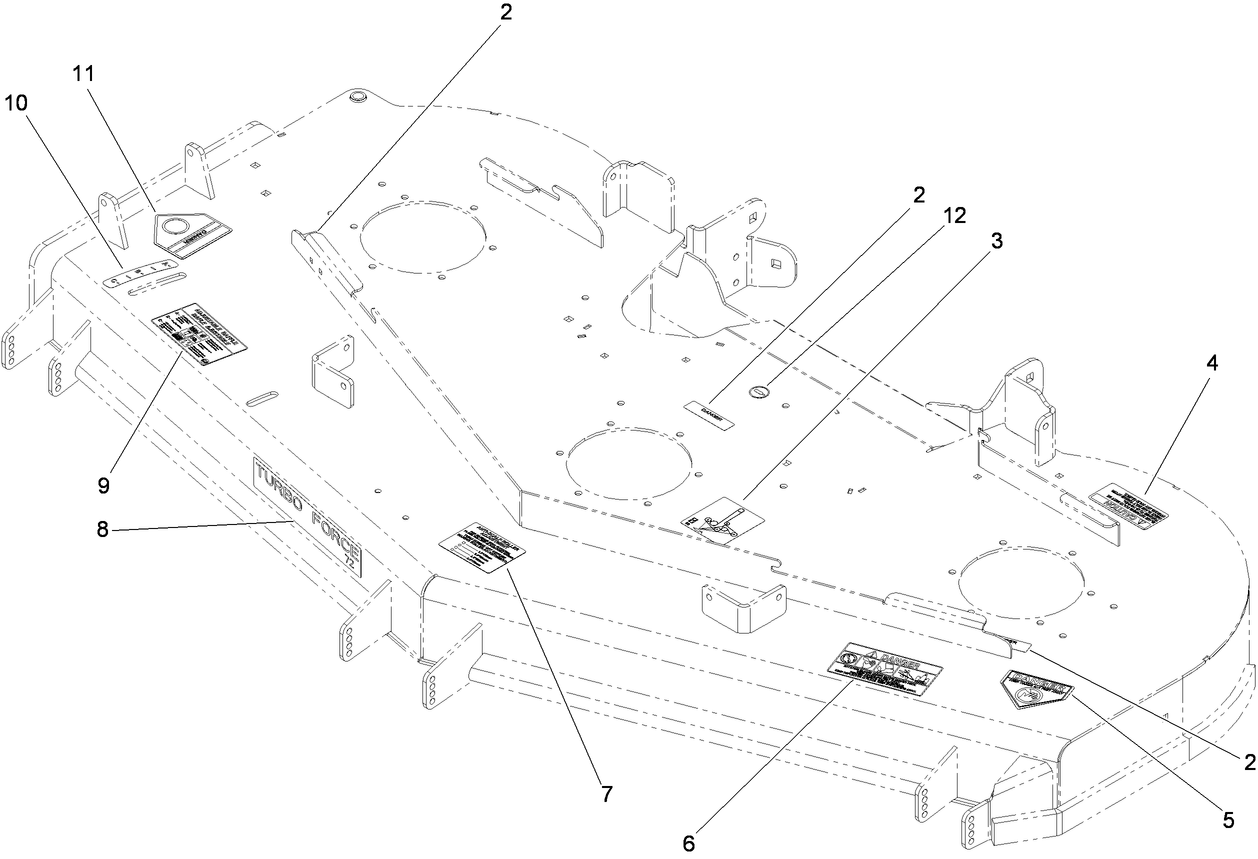 Deck Decal Assembly No. 112-4195