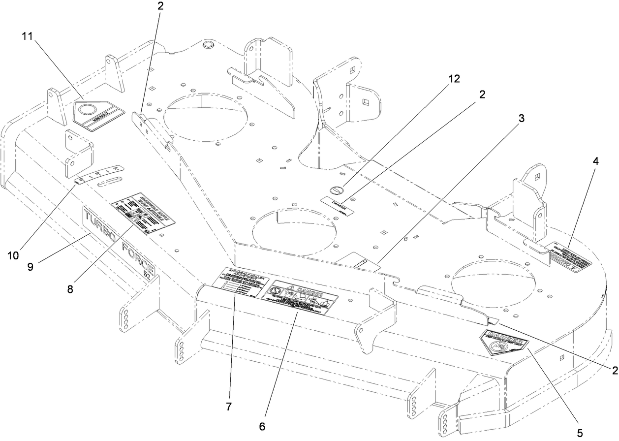 Deck Decal Assembly No. 112-4190