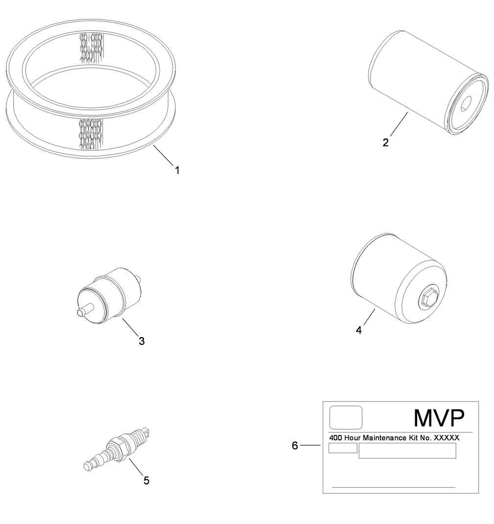 MVP Filter and Spark Plug Kit