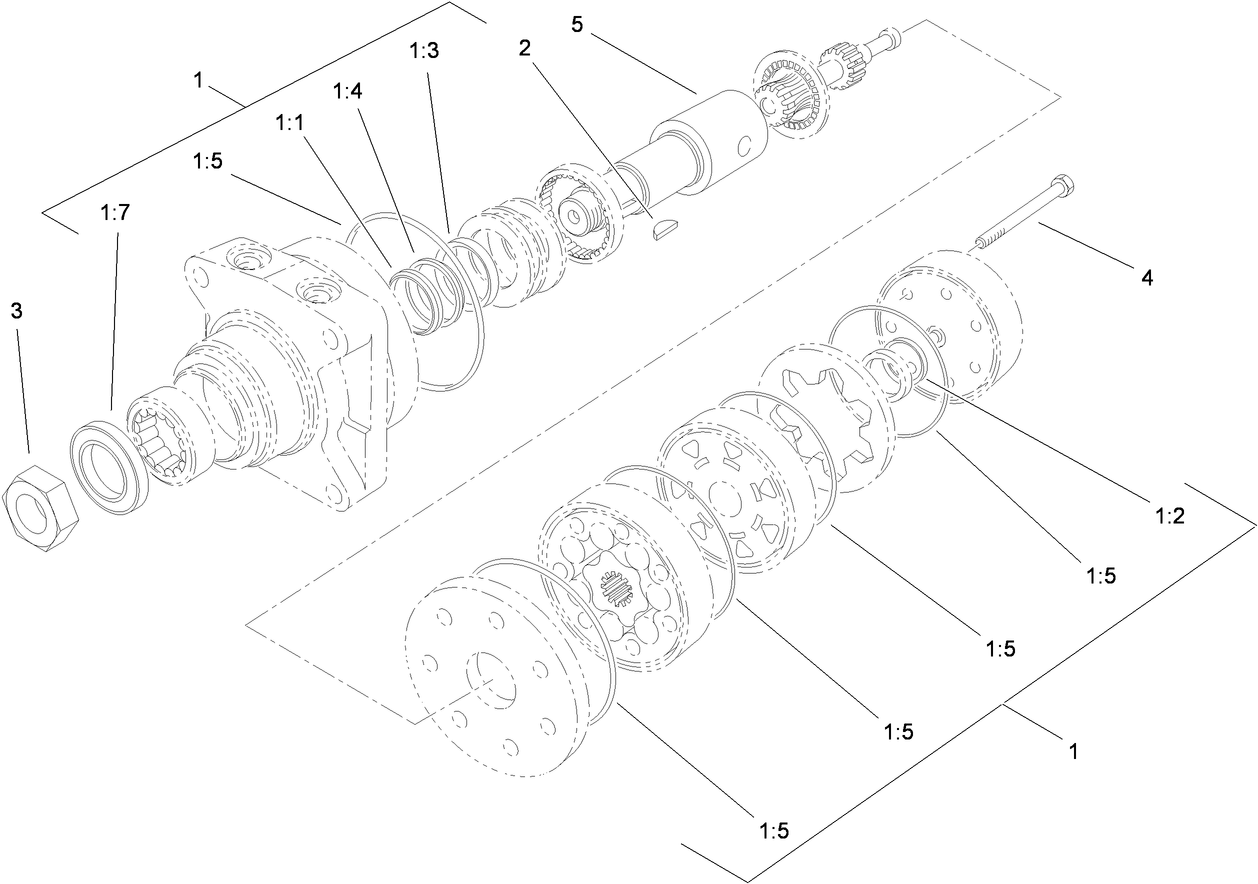 Hydraulic Motor Assembly No. 114-0549
