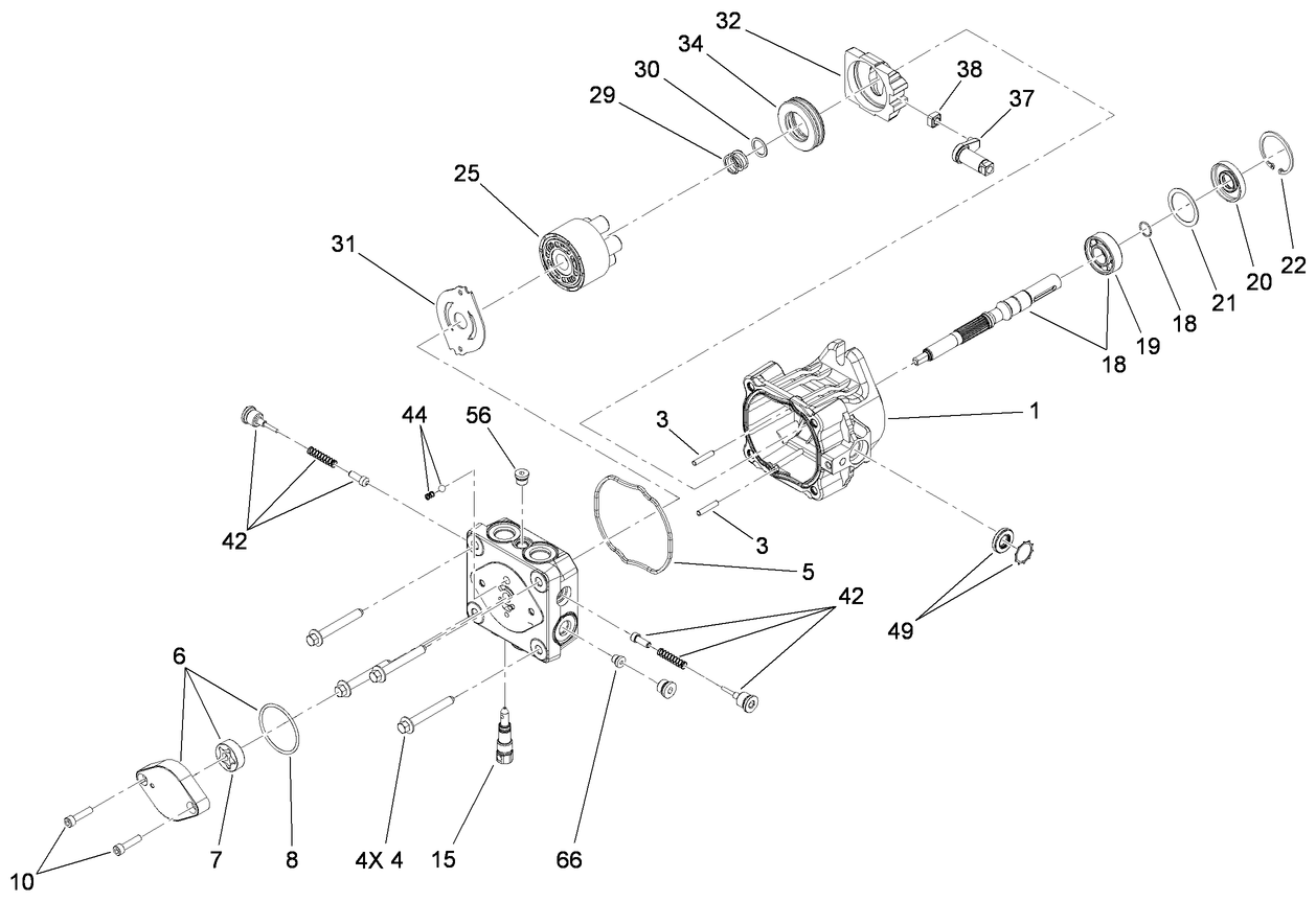 Hydraulic Pump Assembly No. 117-6410