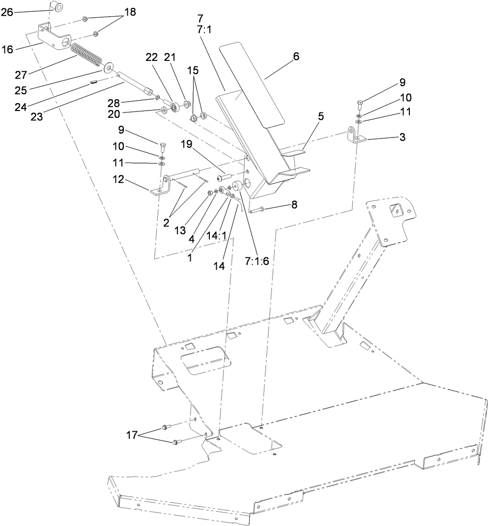 Traction Pedal Assembly