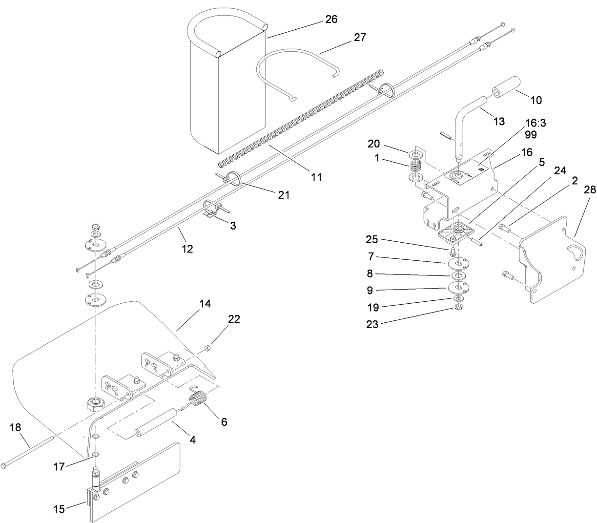 Chute Gate Assembly No. 119-7292