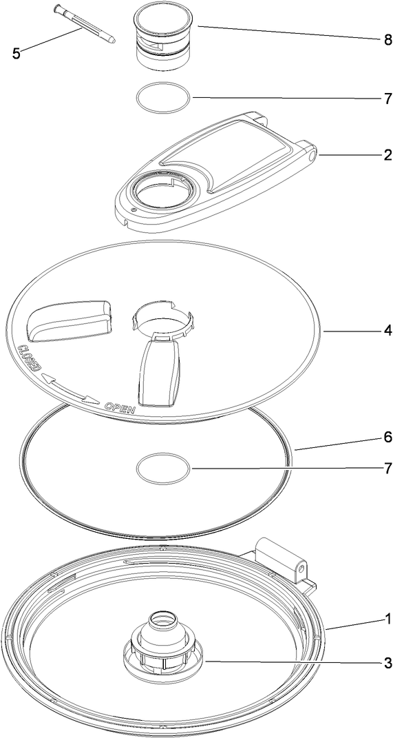 Spray Tank Lid Assembly No. 119-9380