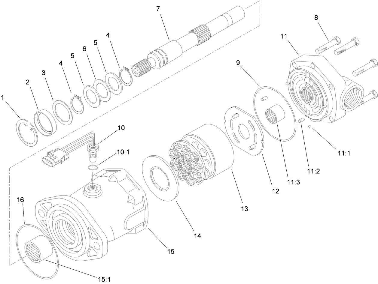 Hydraulic Motor Assembly No. 93-6488