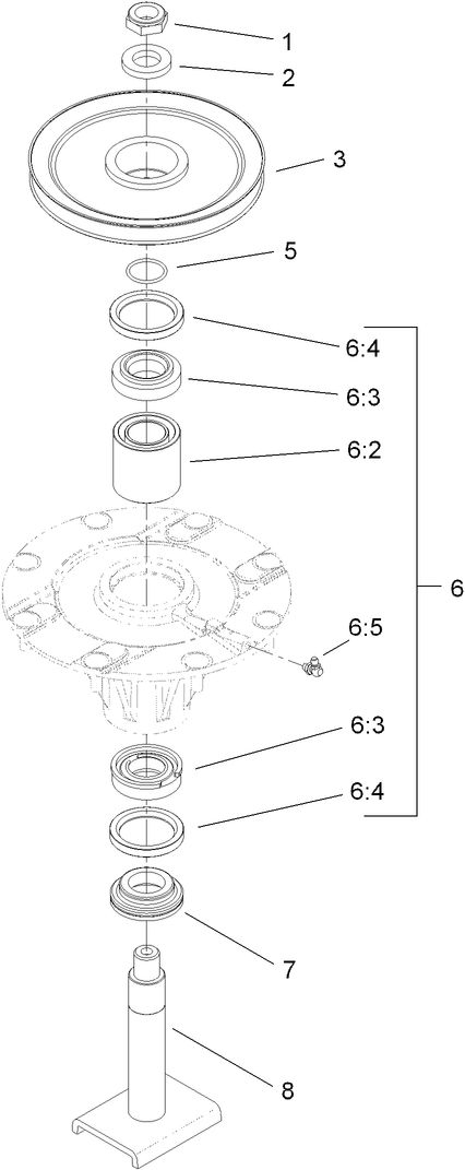 High Spindle Assembly No. 117-9233